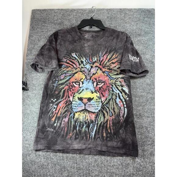 The Mountain Dean Russo Art 2015 T-Shirt Colorful Lion Graphic Print Size S - Picture 3 of 9